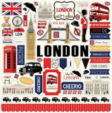 Carta Bella Cardstock Stickers 12X12 - London