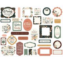 Echo Park Cardstock Die-Cuts Ephemera 34/Pkg - Family Icons