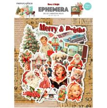 Memory Place Ephemera Cardstock Die-Cuts - Merry &amp; Bright