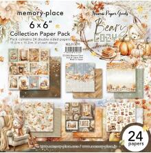 Memory Place Double-Sided Paper Pack 6X6 - Beary Cozy