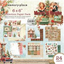 Memory Place Double-Sided Paper Pack 6X6 - Merry &amp; Bright