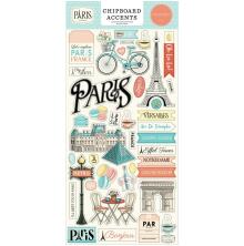 Carta Bella Chipboard Stickers 6X13 - Paris Accents