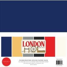 Carta Bella Solid Cardstock Kit 12X12 - London