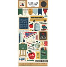 Carta Bella Chipboard Stickers 6X13 - Back To School Accents