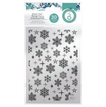 Tonic Studios 3D Embossing Folder - Midnight Flurry Winters Veil 5568E