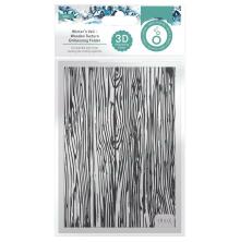 Tonic Studios 3D Embossing Folder - Wooden Texture Winters Veil 5567E