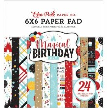 Echo Park Double-Sided Paper Pad 6X6 - Magical Birthday Boy UTGENDE