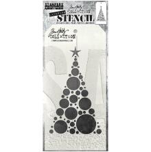 Tim Holtz Layered Stencil 4.125X8.5 - Modern Tree THS187