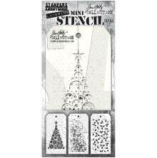 Tim Holtz Mini Layered Stencil Set 3/Pkg - Set 62