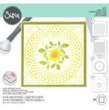 Sizzix Making Tool Layered Stencil 6X6 - Plate And Pattern 666766