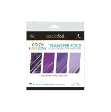 Deco Foil Harmony Foil Pack 6X6 20/Pkg - Shades Of Purple