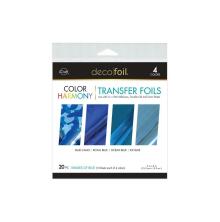 Deco Foil Harmony Foil Pack 6X6 20/Pkg - Shades Of Blue