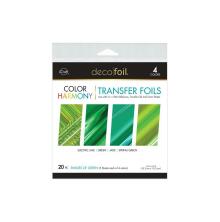 Deco Foil Harmony Foil Pack 6X6 20/Pkg - Shades Of Green