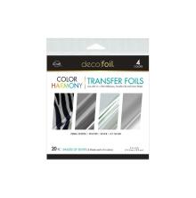 Deco Foil Harmony Foil Pack 6X6 20/Pkg - Shades Of Silver