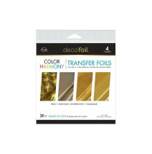 Deco Foil Harmony Foil Pack 6X6 20/Pkg - Shades Of Gold