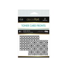 Deco Foil Toner Card Fronts 4.25X5.5 8/Pkg - Mod Dots