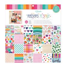 Shimelle Single-Sided Paper Pad 12X12 - Reasons To Smile