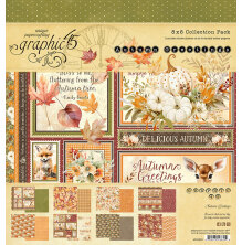 Graphic 45 Collection Pack 8X8 - Autumn Greetings