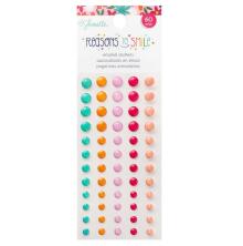 Shimelle Enamel Dots 60/Pkg - Reasons To Smile