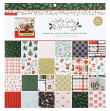 Crate Paper Single-Sided Paper Pad 12X12 -  Holly Jolly Holiday