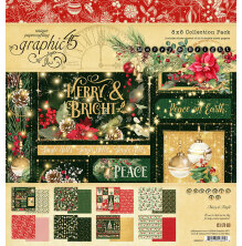 Graphic 45 Collection Pack 8X8 - Merry &amp; Bright