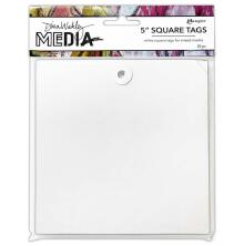 Dina Wakley MEdia Square Tags 5inch 20/Pkg