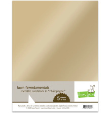 Lawn Fawn Cardstock - Metallic Champagne LF3582