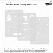 Lawn Fawn Coloring Stencils - Christmas Dreams LF3590