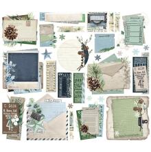 Simple Stories Bits &amp; Pieces Die-Cuts 30/Pkg - Simple Vintage Fresh Snow Ephemer