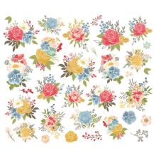 Simple Stories Bits &amp; Pieces Die-Cuts 33/Pkg - Front Porch Floral