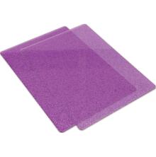 Sizzix Big Shot Cutting Pads Standard 1 Pair - Clear Purple Glitter 662142