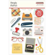 Simple Stories Sticker Book 4X6 12/Pkg - For The Record