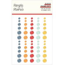 Simple Stories Enamel Dots 60/Pkg - For The Record