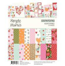 Simple Stories Double-Sided Paper Pad 6X8 - Heartstrings