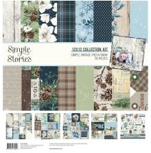 Simple Stories Collection Kit 12X12 - Simple Vintage Fresh Snow