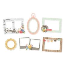 Simple Stories Chipboard Frames 6/Pkg - Front Porch