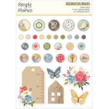 Simple Stories Self-Adhesive Brads - Front Porch