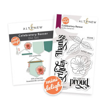 Altenew Mini Delight Stamp &amp; Die Set - Celebratory Banner