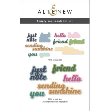 Altenew Die Set - Scripty Sentiments