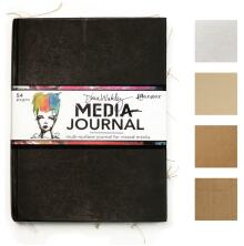 Dina Wakley MEdia Journal 8X10 - Black