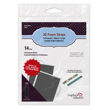 Scrapbook Adhesives 3L 3D Strips - Large Black