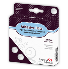 Scrapbook Adhesives 3L Adhesive Dodz 13 mm 200/Pkg - Repositionable