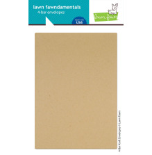 Lawn Fawn 4-Bar Envelopes 8/Pkg - Kraft LF0766