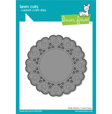 Lawn Fawn Dies - Doily Hearts LF3612