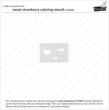 Lawn Fawn Coloring Stencils - Sweet Strawberry LF3604