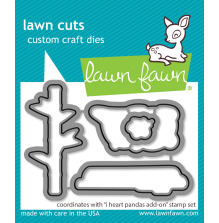 Lawn Fawn Dies - I Heart Pandas Add-On LF3600