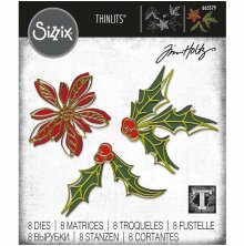 Tim Holtz Sizzix Thinlits Dies - Seasonal Sketch 665579