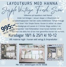 Onlinekurs - Winter Fresh layouter med Hanna