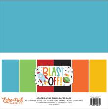 Echo Park Solid Cardstock Kit 12X12 - Blast Off