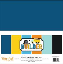 Echo Park Solid Cardstock Kit 12X12 - Little builder